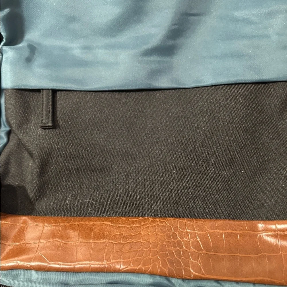 Convertible Travel Backpack w/ USB Charging Port – Teal & Black Laptop Backpack